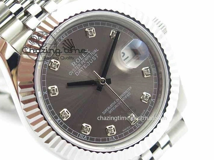 MiroTime 0326 DateJust II 41mm BP Maker Best Edition Gray Diamonds Dial On New Version Jubilee Bracelet A Breathable 3626